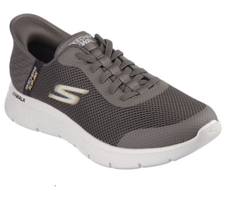 SKECHERS SCARPE SPORTIVE GO WALK FLEX HANDS UP 216324 BRN