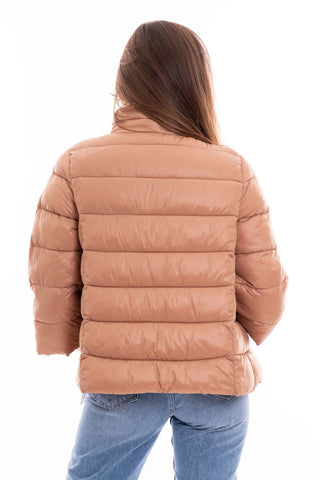 MARKUP W NYLON DOWN JACKET WITH 3/4 SLEEVES MW24002