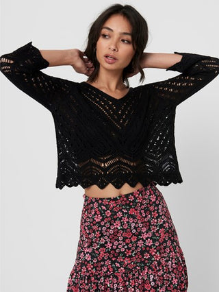 JACQUELINE DE YONG W NEW SUN 3/4 CROPPED PULLOVER 15212788