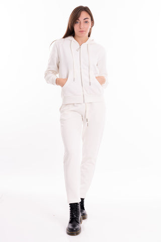 MARKUP W FELPA CON CAPPUCCIO E ZIP CON RICAMO LOGO MW562004