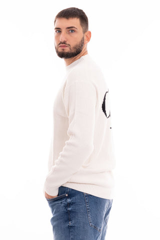 CALVIN KLEIN JEANS M BLOWN UP CK MOCK SWEATER J324507