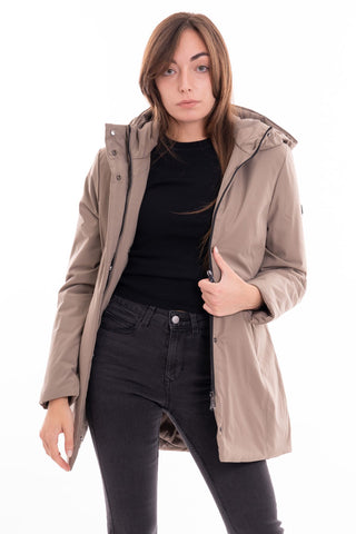 MARKUP W MIDI JACKET IN TECHNICAL FABRIC WITH HOOD MW24008