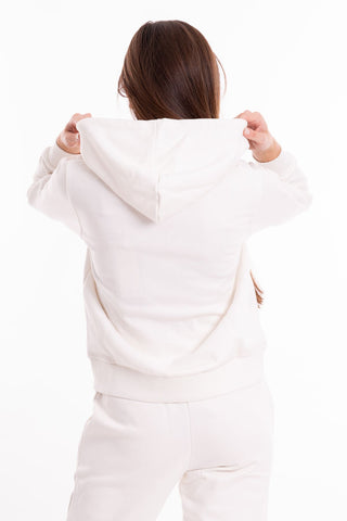 MARKUP W FELPA CON CAPPUCCIO E ZIP CON RICAMO LOGO MW562004