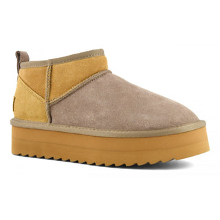 COLORS OF CALIFORNIA W PLATFORM WINTER BOOT IN SUEDE MIX YWPLA02 TAU