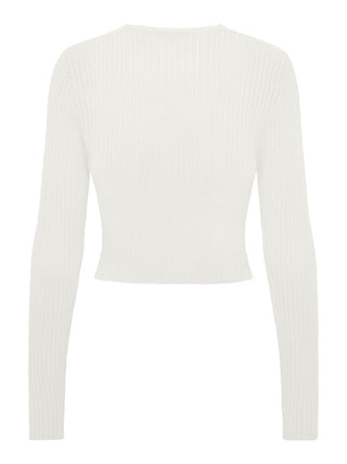 ONLY T-SHIRT MEDDI LONG SLEEVES PEEK-A-BOO O-NECK WOMEN 15311084 CLD