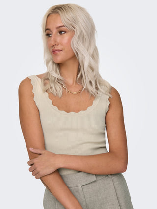 JACQUELINE DE YONG WOMEN'S TOP NANNA SCALLOP EDGE 15290585 BRC