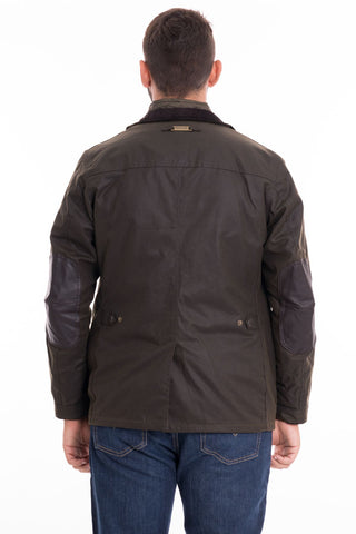 BARBOUR M OGSTON WAX JACKET COTTON OUT MWX0700 OL51