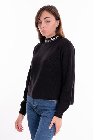 CALVIN KLEIN JEANS W LOGO INTARSIA LOOSE SWEATER J222255