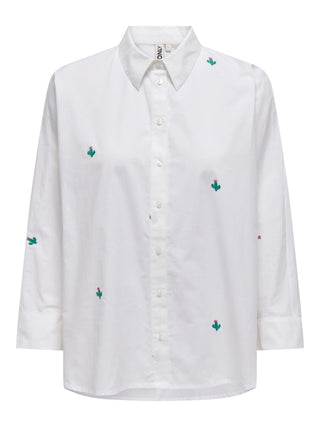 ONLY CAMICIA NEW LINA GRACE LONG SLEEVES DONNA 15283743 BWC