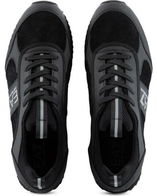 EA7 M SNEAKERS BLACK&WHITE SUEDE X8X027 XK347 S336