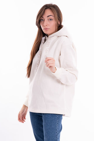 CALVIN KLEIN JEANS W LOGO DRAWCORD HOODIE J221942