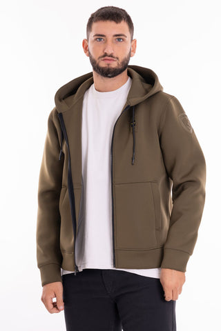 BLAUER M OPEN SWEATSHIRT WITH HOOD BLUEF02112 004745 659