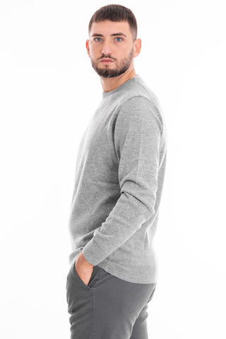 BARBOUR ESSENTIAL L/WOOL CREW NECK MKN0345 GY73