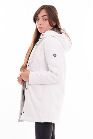 MARKUP W GIUBBINO MIDI TESSUTO TECNICO CON CAPPUCCIO MW24008