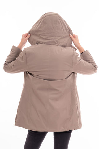 MARKUP W GIUBBINO MIDI TESSUTO TECNICO CON CAPPUCCIO MW24008